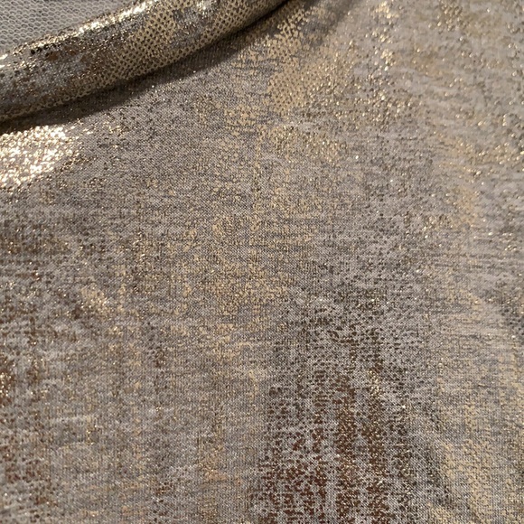 Poof! Metallic Gold Crop Top Large - Picture 4 of 8